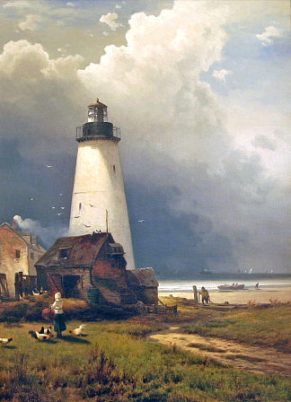 桑迪胡克灯塔 Sandy Hook Lighthouse (1876)，爱德华·莫兰