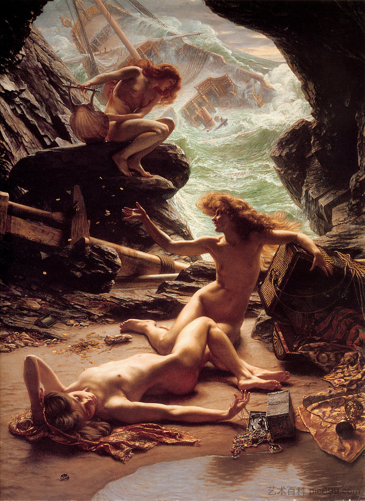 风暴仙女洞穴 Cave of the Storm Nymphs (1903)，爱德华·潘特