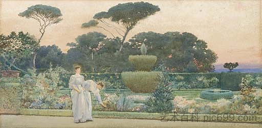 公园里的男人 Men in the Park (1897)，爱德华·罗伯特·休斯