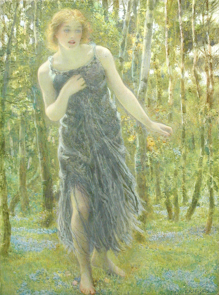 仙女卡利斯托 The Nymph Callisto (1899)，爱德华·罗伯特·休斯