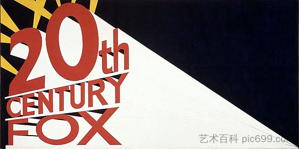 带有八个聚光灯的大商标 Large Trademark With Eight Spotlights (1962)，爱德华·鲁斯查