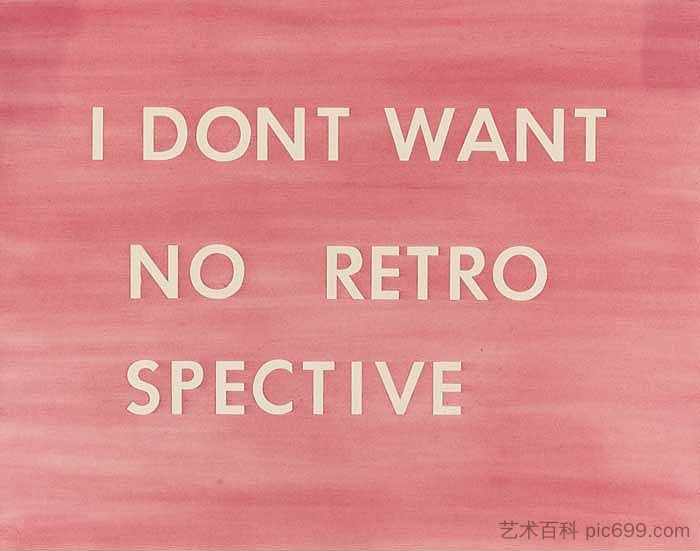 我不想没有复古的奇观 I Don’t Want No Retro Spective (1979)，爱德华·鲁斯查