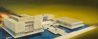 着火的洛杉矶县博物馆 The Los Angeles County Museum on Fire (1965 – 1968)，爱德华·鲁斯查