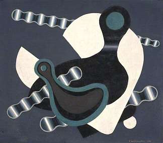 组成 – 曲柄和链条 Composition – Crank and Chain (1932)，爱德华·沃兹沃思