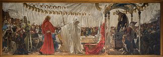 亚瑟王圆桌会议和座位危险的寓言 The Arthurian Round Table and the fable of the Seat Perilous (c.1893 – c.1895)，埃德温·奥斯汀·艾比