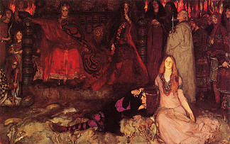 《哈姆雷特》中的戏剧场景 The Play Scene in Hamlet (1897)，埃德温·奥斯汀·艾比