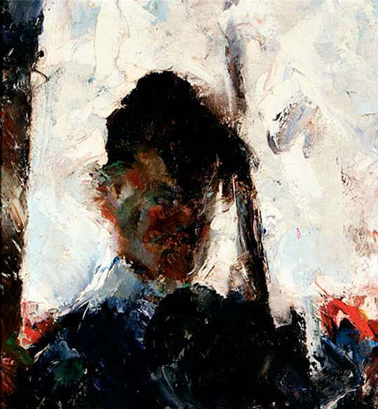 戴皮帽的自画像 Self-Portrait in a Fur Hat (1914)，埃德温狄金森