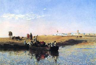 现场在销售，摩洛哥 Scene at Sale, Morocco (1879)，埃德温·罗德·威克斯