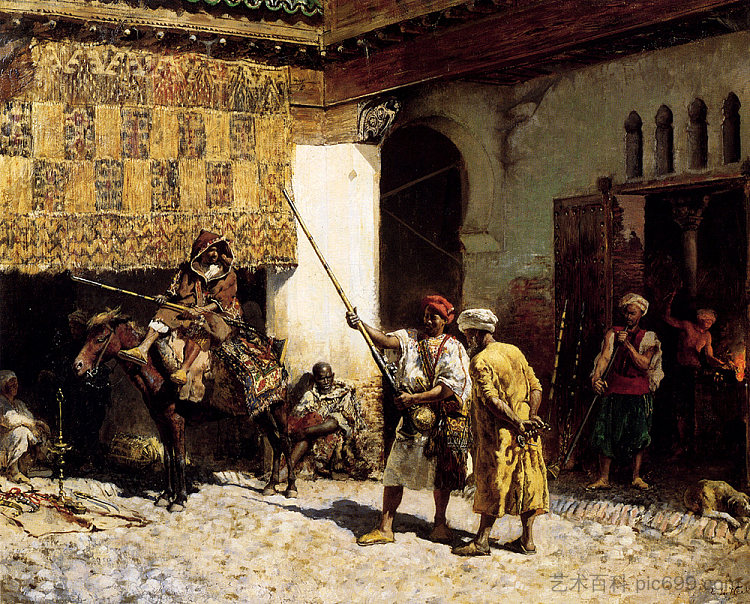 军火商 The Arms Merchant (c.1878),埃德温·罗德·威克斯