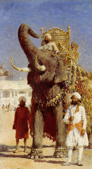 拉惹大象 The Rajahs Elephant，埃德温·罗德·威克斯