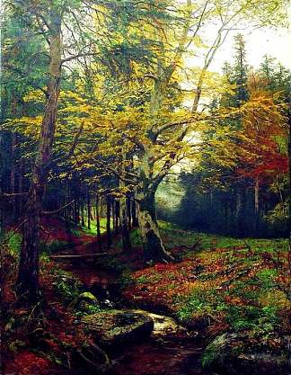 树林中的小溪 Creek in the Woods，埃菲姆沃尔科夫
