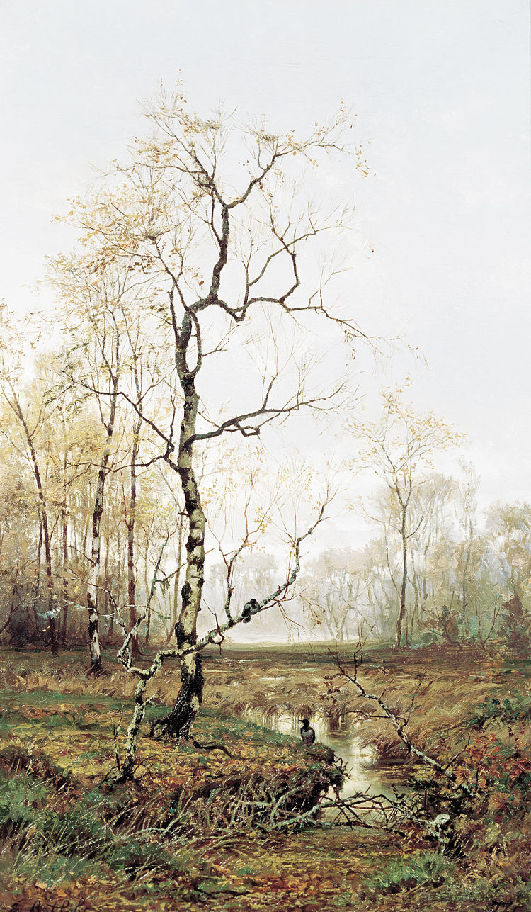 在春天后的森林里 In Forest after Spring (1877)，埃菲姆沃尔科夫