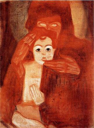 母亲与孩子（麦当娜） Mother and Child (Madonna) (1908; Vienna,Austria                     )，埃贡·席勒