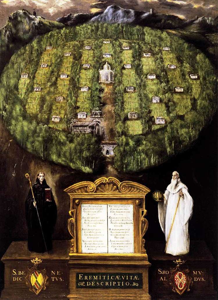 卡马尔多莱斯教团的寓言 Allegory of Camaldolese Order (1599 - 1600; Toledo,Spain  )，埃尔·格列柯