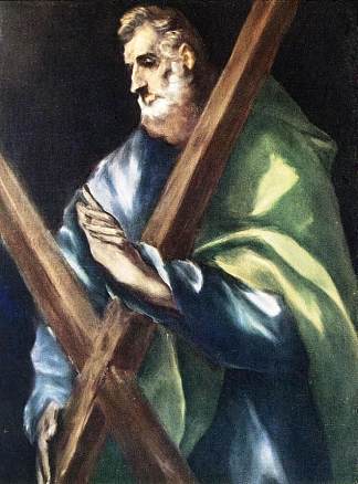 使徒圣安德鲁 Apostle St. Andrew (c.1612; Spain                     )，埃尔·格列柯