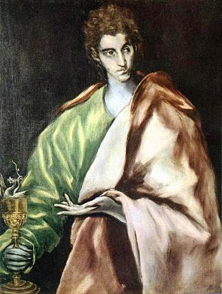 使徒圣约翰福音传教士 Apostle St. John the Evangelist (c.1612; Spain                     )，埃尔·格列柯