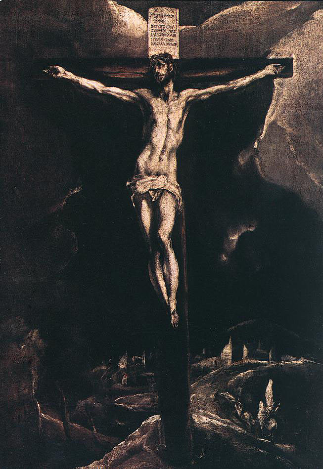 十字架上的基督 Christ on the cross (1587; Spain  )，埃尔·格列柯