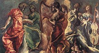 天使音乐会 Concert of Angels (c.1610; Spain                     )，埃尔·格列柯