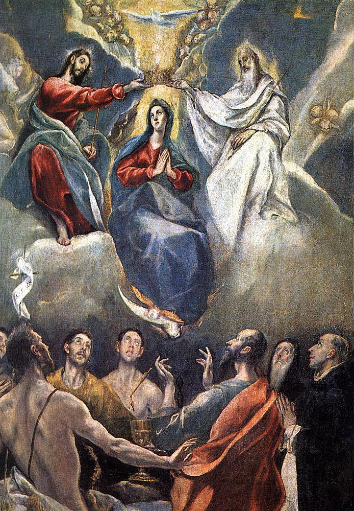 圣母加冕礼 Coronation of the Virgin (1591; Spain  )，埃尔·格列柯