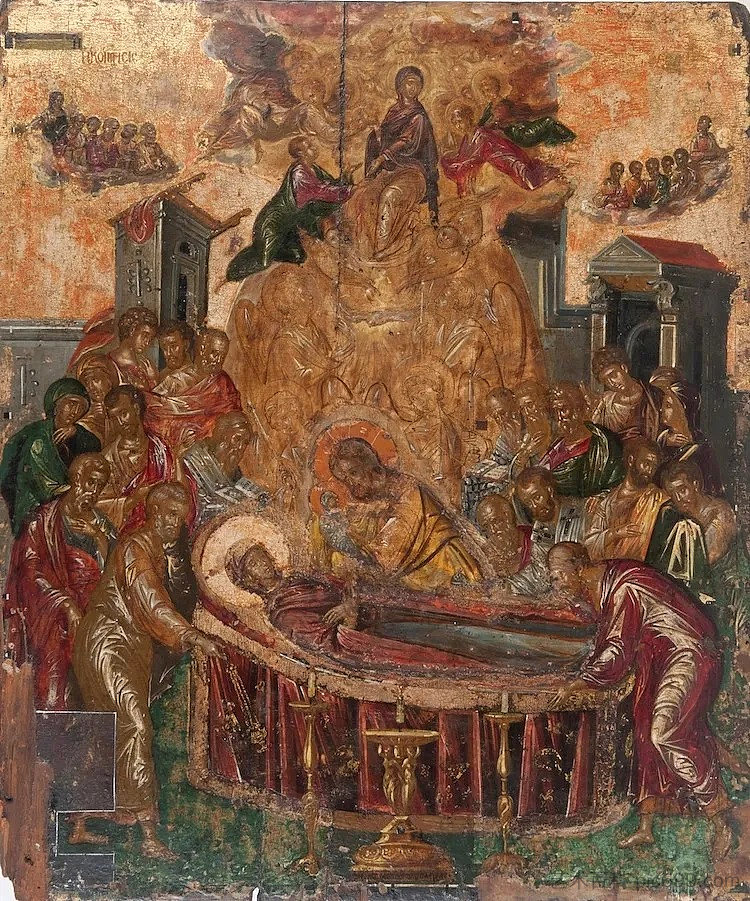 圣母安息 Dormition of the Virgin (1566; Greece  )，埃尔·格列柯