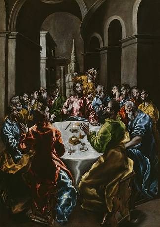 西门之家的盛宴 Feast in the House of Simon (c.1610; Spain                     )，埃尔·格列柯