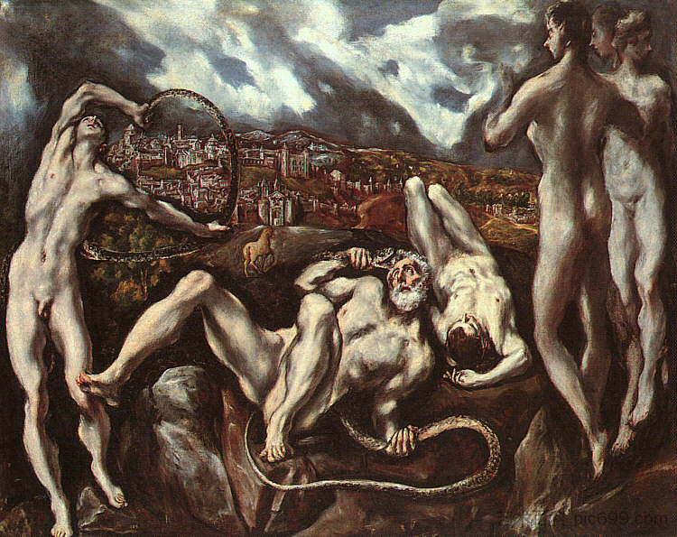 拉奥孔 Laocoon (c.1610; Spain ),埃尔·格列柯