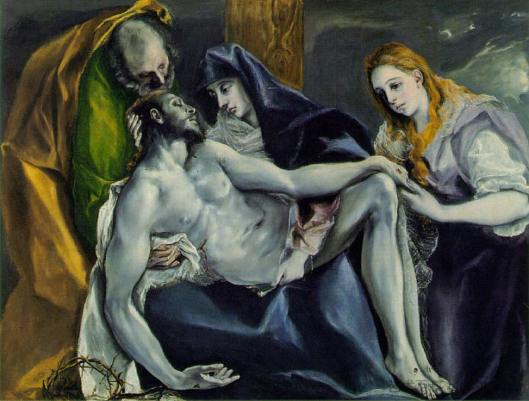 可惜 Pietà (c.1592; Spain  )，埃尔·格列柯