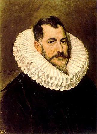 一个男人的肖像 Portrait of a man (c.1600; Spain                     )，埃尔·格列柯