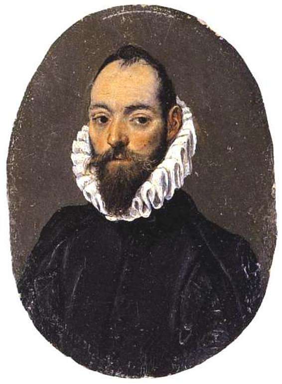 一个男人的肖像 Portrait of a man (c.1586; Spain  )，埃尔·格列柯