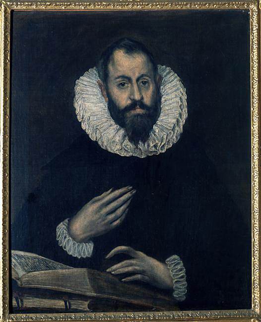 阿隆索·德·埃雷拉的肖像 Portrait of Alonso de Herrera (c.1600; Spain  )，埃尔·格列柯