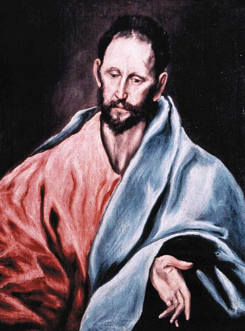 少圣詹姆斯 St. James the Less (c.1595; Spain  )，埃尔·格列柯