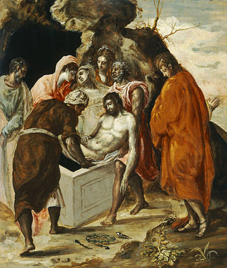 基督的埋葬 The Entombment of Christ (c.1568 – c.1570)，埃尔·格列柯