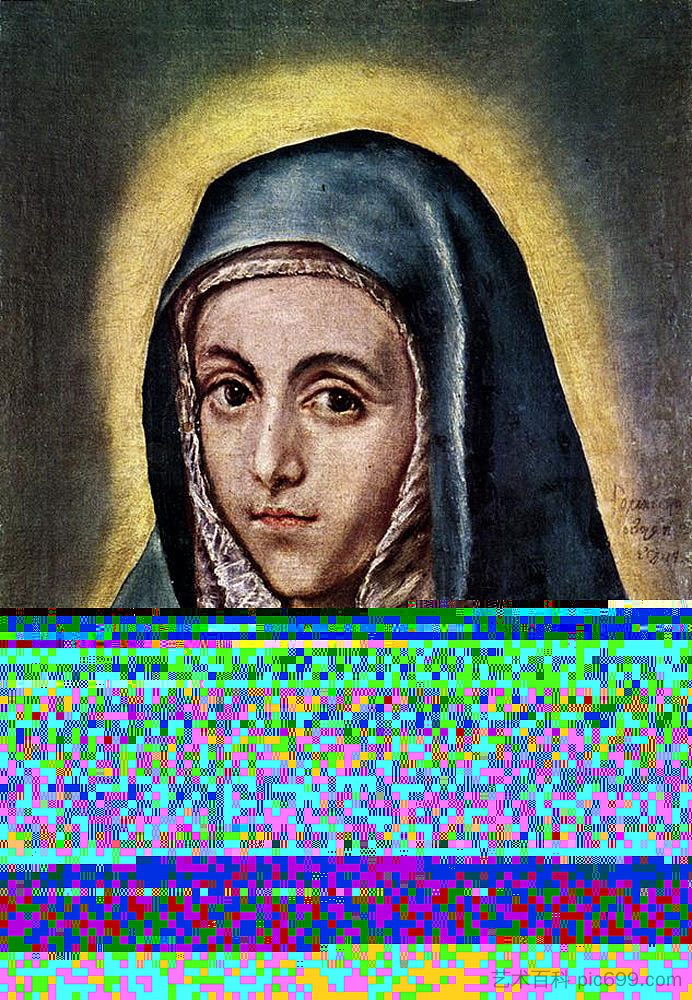 圣母玛利亚 Virgin Mary (c.1600; Spain ),埃尔·格列柯