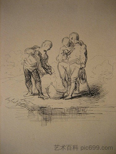 流派场景 Genre Scene (1851),拉斐尔·加西亚·希斯帕莱托(El Hispaleto)