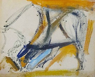 抽象（立牛） Abstraction (Standing Bull) (1958)，伊莱恩·代·科宁