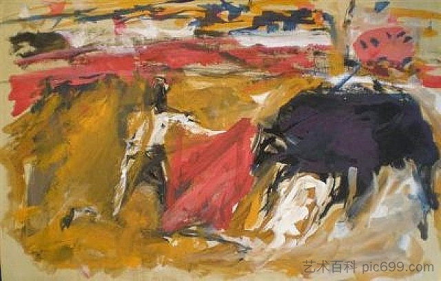 无题 Untitled (1958)，伊莱恩·代·科宁