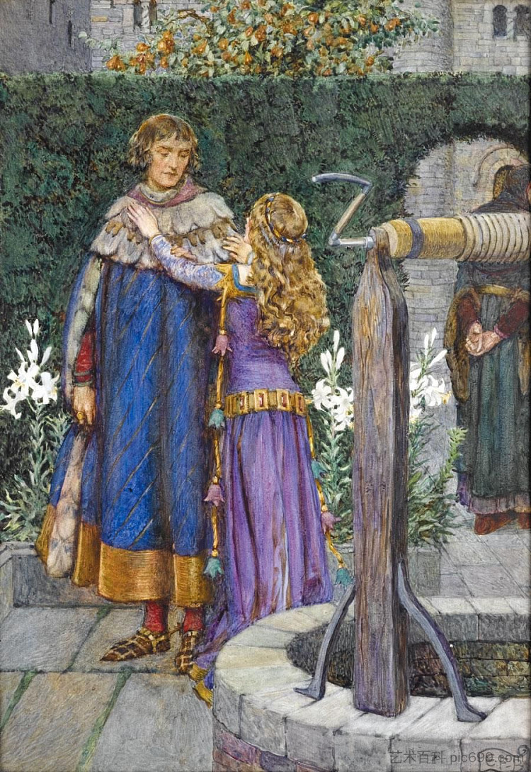 伊莱恩和兰斯洛特 Elaine and Lancelot (1911),埃莉诺·福蒂斯丘·布里克代尔