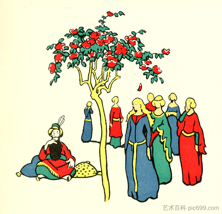 芙蓉和布兰切弗的甜蜜感人的故事 The sweet and touching tale of Fleur and Blanchefleur (1922),埃莉诺·福蒂斯丘·布里克代尔