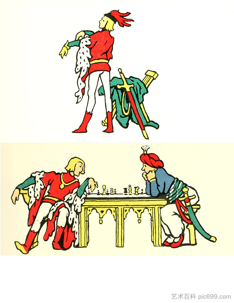 芙蓉和布兰切弗的甜蜜感人的故事 The sweet and touching tale of Fleur and Blanchefleur (1922),埃莉诺·福蒂斯丘·布里克代尔