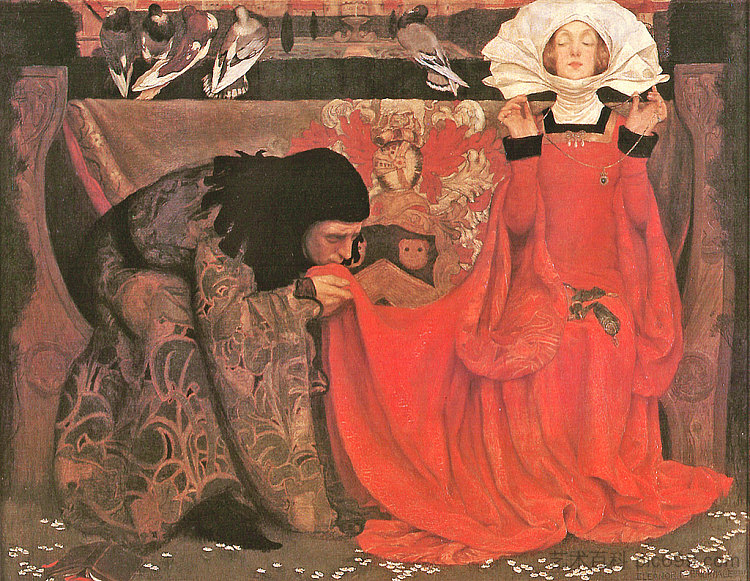 真爱的苍白肤色 The Pale Complexion of True Love (1899),埃莉诺·福蒂斯丘·布里克代尔