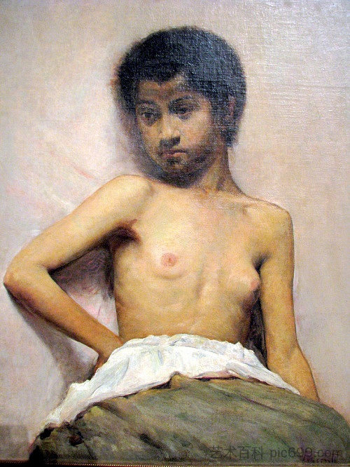 女孩的躯干 Girl's torso (c.1892)，埃利塞乌维斯康蒂