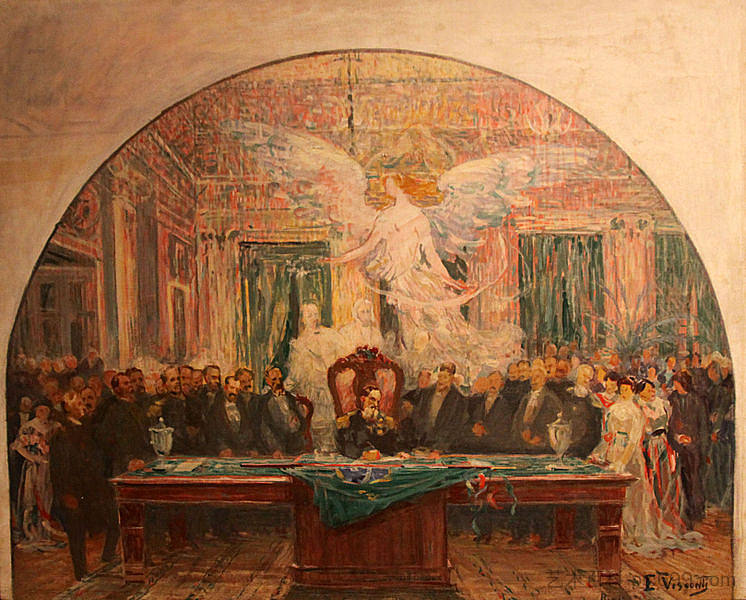 拉丁美洲总统就职典礼，巴西，1891年 Latin American Presidental Inauguration, Brazil, 1891 (1925)，埃利塞乌维斯康蒂