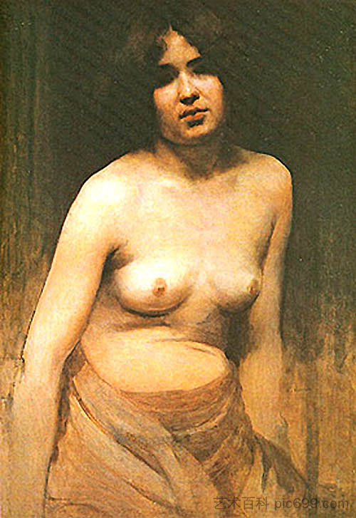 青年 Youth (c.1890)，埃利塞乌维斯康蒂