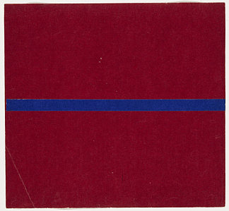 蓝色和红色来自系列线形颜色 Blue and Red from the series Line Form Color (1951)，埃斯沃兹·凯利