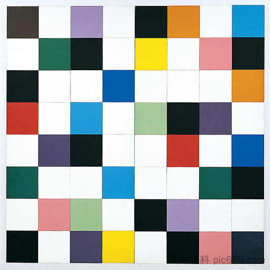 大墙的颜色 Colors for a Large Wall (1951),埃斯沃兹·凯利