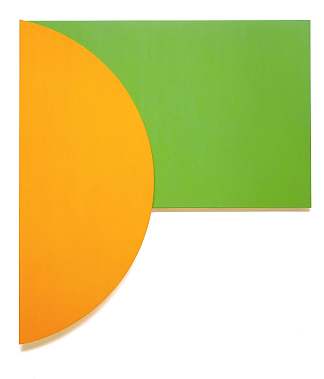 橙色浮雕与绿色 Orange Relief with Green (1991)，埃斯沃兹·凯利