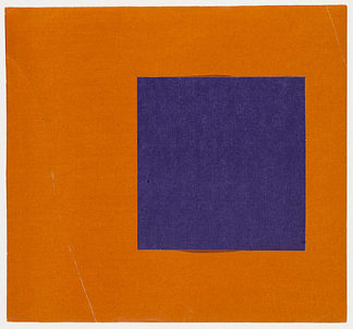 紫色和橙色来自系列线形颜色 Purple and Orange from the series Line Form Color (1951)，埃斯沃兹·凯利