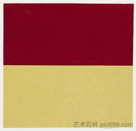 红色和黄色 Red and Yellow (1951)，埃斯沃兹·凯利