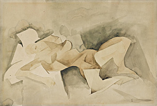 裸 Nude (c.1912)，艾弥儿·斐拉