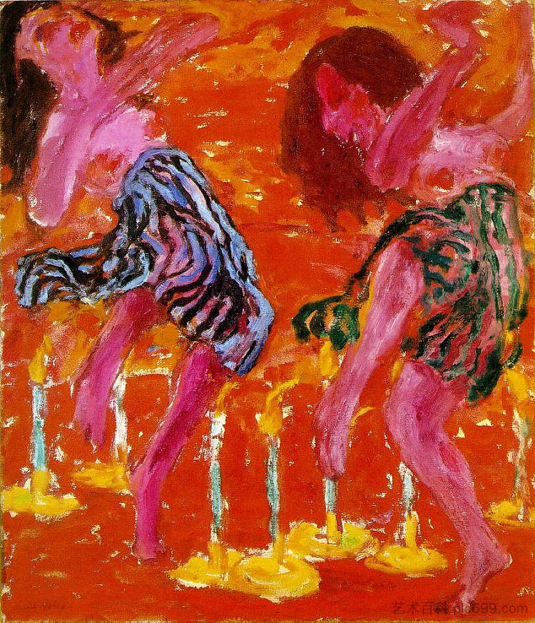 蜡烛舞者 Candle Dancers (1912)，埃米尔·诺尔迪